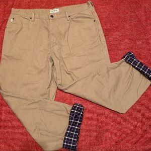 2 PAIRS OF SAME LL Bean Lined Pants